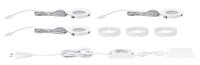 Paulmann Möbel Aufbauleuchte Set Platy LED 3x2,5W 7,5VA 230V/700mA Weiß matt/ Kunststoff