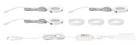Paulmann Möbel Aufbauleuchte Set Platy LED 3x2,5W 7,5VA 230V/700mA Weiß matt/ Kunststoff