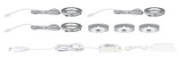 Paulmann Möbel Aufbauleuchte Set Platy LED 3x2,5W 7,5VA 230V/700mA Chrom matt/Kunststoff