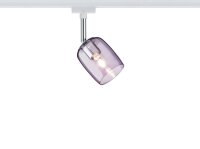 Paulmann URail Schienensystem Spot Blossom max. 1x25W G9 Weiß/Pink transparent 230V Metall/Glas