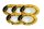 Paulmann Möbel Einbauleuchten Set Klipp Klapp 5x20W 105VA 230/12V G4 72mm Gold/Stahlblech/Glas