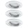 3x  Paulmann SmartHome Bluetooth Goal Einbauleuchten Set LED 3x5,8W dimmbar schwenkbar 230/24V 51mm Weiß m/Alu Zink