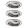 3x Paulmann SmartHome Bluetooth Goal Einbauleuchten Set LED 3x5,8W dimmbar schwenkbar 230/24V 51mm Eisen gebürstet/Alu Zink