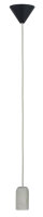 Paulmann Pendel E27 2m Stoffkabel grau Fassung Beton...