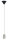 Paulmann Pendel E27 2m Stoffkabel grau Fassung Beton Baldachin Schwarz