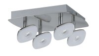 Paulmann Spotlight Squarelense 4x3,2W Nickel 230V Metall/Acryl