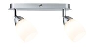 Paulmann Spotlight WolbalLED max 2x10W GU10 Chrom matt/Opal 230V Metall/Glas