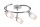 Paulmann Spotlight Yasmin max 3x10W G9 Chrom/Satin 230V Metall/Glas