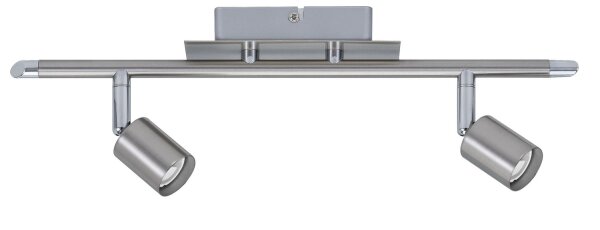 Paulmann Spotlight Georgia max 2x10W GU10 Nickel gebürstet 230V Metall