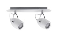 Paulmann Spotlight Drop IP44 max 2x10W GU10 Weiß/Chrom 230V Metall
