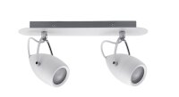 Paulmann Spotlight Drop IP44 max 2x10W GU10 Weiß/Chrom 230V Metall