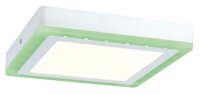 Paulmann LED Panel Aufputzlampe Deckenlampe Aufputz Aufbau Wandleuchte RGB Ferinbedienung 25x25cm Dimmbar