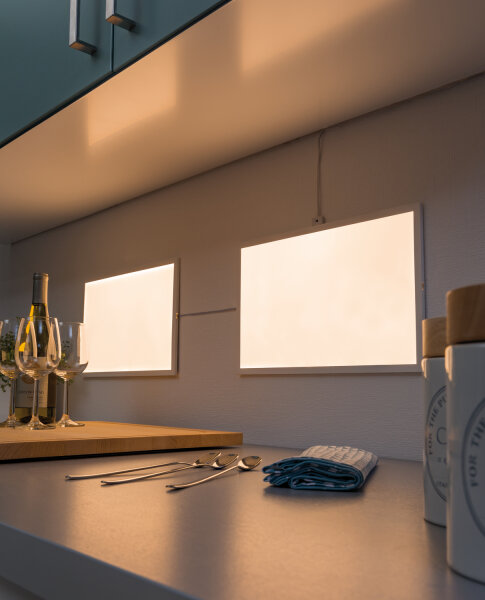 Paulmann Function Glow LED-Panel Extension Dif 25x40cm 8W 230/24V Weiß satiniert Metall/Kunststoff