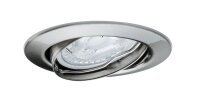 Paulmann Decke Einbauleuchten Set LED schwenkbar 3x425 lumen 3x6,5W 230V GU10 51mm Eisen gebürstet/Metall