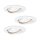 Paulmann Decke Einbauleuchten Set LED schwenkbar 3x425 lumen 3x6,5W 230V GU10 51mm Weiß matt/Metall