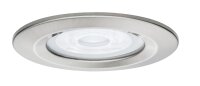 Paulmann Premium Einbauleuchten Set Nova rund dimmbar LED 3x7W 230V GU10 51mm Eisen gebürstet/Alu Zink