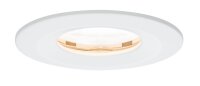 Paulmann Premium Einbauleuchten Set Nova rund dimmbar LED IP65 1x7W 230V GU10 51mm Weiß matt/Alu Zink