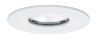 Paulmann Premium Einbauleuchten Set Nova rund dimmbar LED IP65 1x7W 230V GU10 51mm Weiß matt/Alu Zink