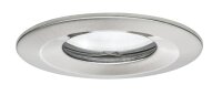 Paulmann Premium Einbauleuchten Set Nova rund dimmbar LED IP65 1x7W 230V GU10 51mm Eisen gebürstet/Alu Zink