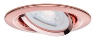 Paulmann Premium Einbauleuchten Nova rund schwenkbar max. 35W 230V GU10 51mm Roségold/Alu Zink