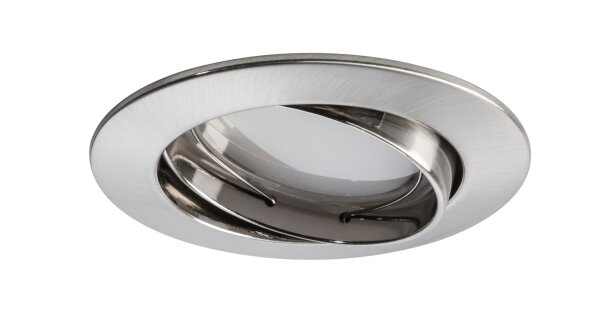 Paulmann Premium Einbauleuchten SmartCoin Bluetooth dimmbar schwenkbar LED 1x5W 2700K 230V 51mm Eisen gebürstet Alu Zink