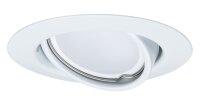 Paulmann Einbauleuchten Set LED schwenkbar 3x4,5W 230V GU10 51mm Weiß matt/Metall