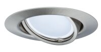 Paulmann Einbauleuchten Set LED schwenkbar 3x4,5W 230V GU10 51mm Eisen gebürstet/Metall