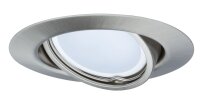 Paulmann Einbauleuchten Set LED schwenkbar 3x4,5W 230V GU10 51mm Eisen gebürstet/Metall