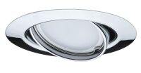 Paulmann Einbauleuchten Set LED schwenkbar 1x4,5W 230V GU10 51mm Chrom/Metall