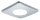 Paulmann PadLED EcoPad Square Spot 1x2,2W Chrom matt 12V DC Kunststoff