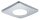 Paulmann PadLED EcoPad Square Spot 1x2,2W Chrom matt 12V DC Kunststoff