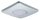 Paulmann PadLED EcoPad Square Spot 1x2,2W Chrom matt 12V DC Kunststoff