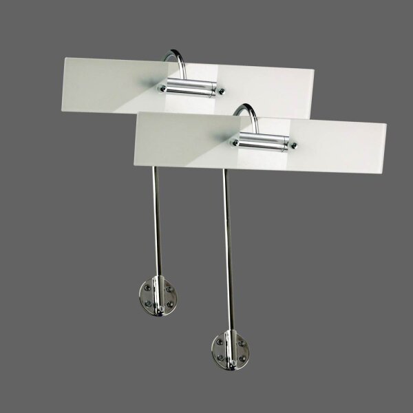 996.44  Paulmann Bilder / Spiegelleuchte Galeria Linera 2x2x10W G4 Chrom/Glas