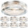 MILI 6er Set Einbauleuchten 5W GU10 3000K 230V 350 lumen Klar