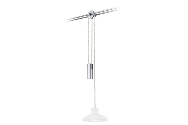972.09  Paulmann Pendelleuchte RS Light&Easy Spice Pendel Pepper 1x35W GU5,3 Chrom m/Opal 12V Met/Gls