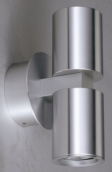 MILI Wandleuchte 6121 Aluminium gebürstet GU10 Up&Down max. 10W dimmbar IP20