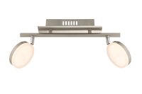 7893.02.54.0000 Wofi Deckenlampe Hook LED Deckenleuchte 2 x 8w 3.000 K 1.200  lumen Chrom