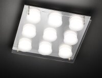 50182 ETT Deckenleuchte 9 flg. LED 9 x 5 W 3.000 K 3.375...
