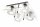 ETT Deckenleuchte 00396 4 x 2,6W LED GU10 3.000 K 1.000 Lumen Chrom