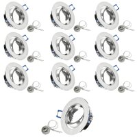 MILI Einbauleuchten Aluminium gebürstet GU10...