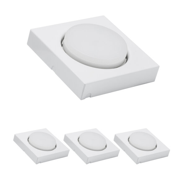 MILI 3er Set Aufbauleuchte 7W GX53 4000K Tageslicht 230V 520 lumen Weiss