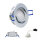 10 x LED Modul und Einbauleuchten in Alu gebürstet MR16 50mm Warmweiß 3000K Satiniert 120° Raumlicht 400 Lumen 5W = 40W - geringe Einbautiefe