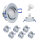 MILI Einbauleuchten 3W,5W,7W GU10 3000K - 4000K Warmweiss - Neutralweiss 230V 250 lumen bis 520 lumen Alu gebürstet