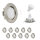 MILI 10er Set Einbauleuchtenn inkl. LED GU10 Leuchmtittel 7W warm weiss 3000K dimmbar