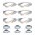 6er Set einbaleuchten schwenkbar 6x 4,5W 380 Lumen 2700K warm weiß entspricht 6x 35W Licht