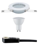 TIP Einbauleuchten Set LED starr 1x3W 230V GU10 51mm Weiß