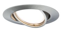 TIP Einbauleuchten Set rund schwenkbar LED 3-Stufen-dimmbar 3x4,8W 475 lumen 230V 51mm Eisen gebürstet/Metall