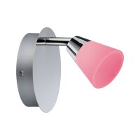 Paulmann 50078 Wandspot Lisboa Chrom Glas weiß...