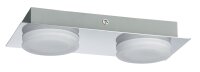 Paulmann WallCeiling Doradus IP23 LED 2x4,7W Chrom 230V Metall/Kunststoff