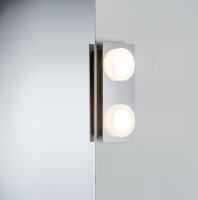 Paulmann WallCeiling Doradus IP23 LED 2x4,7W Chrom 230V Metall/Kunststoff